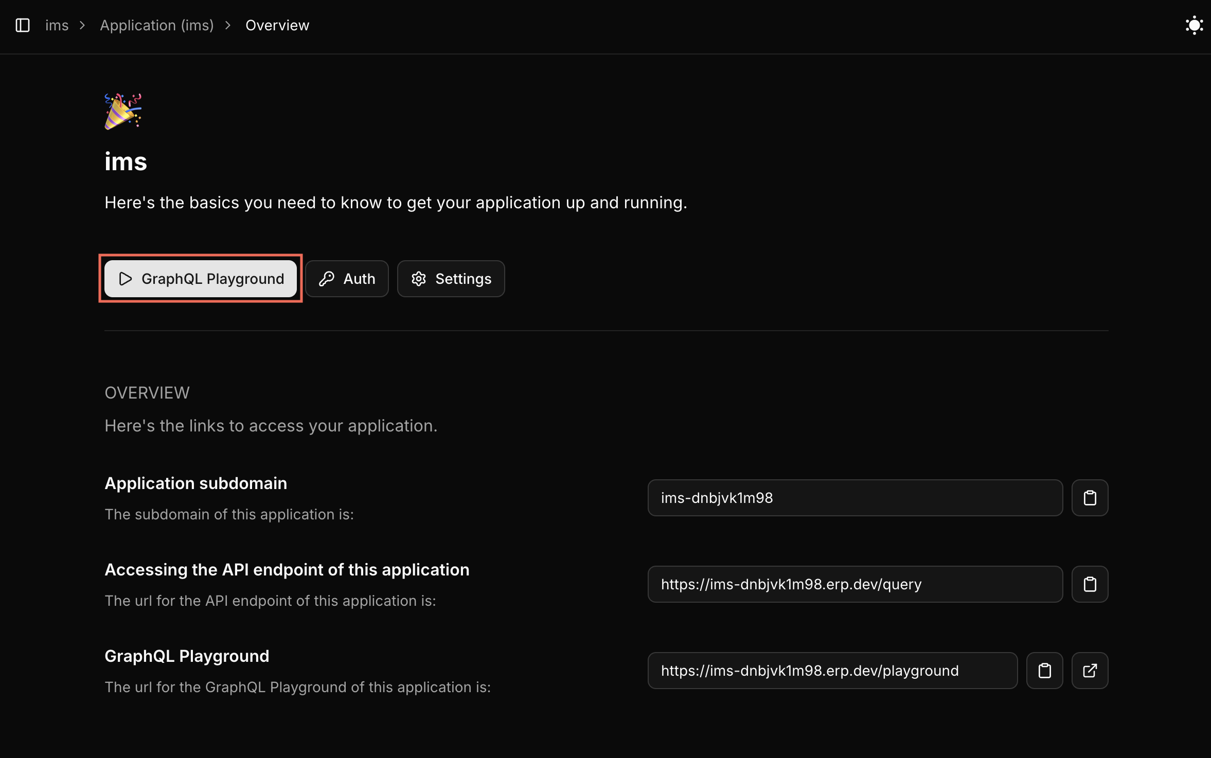 Embedded GraphQL Playground Highlight