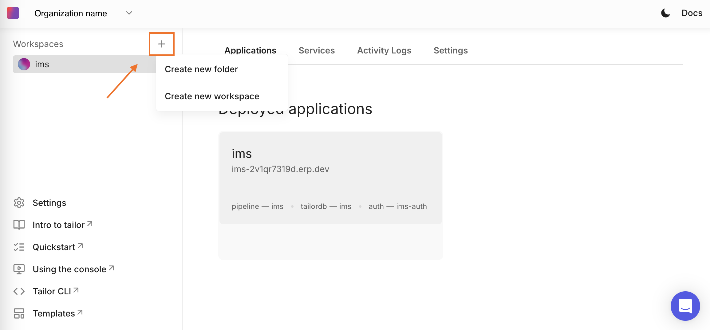 Console Create New Folder