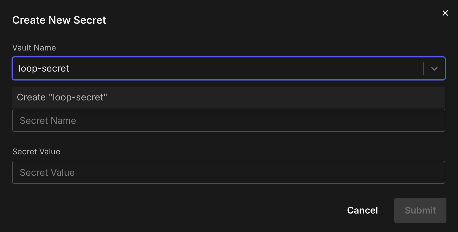 Integration Guide – Create Vault