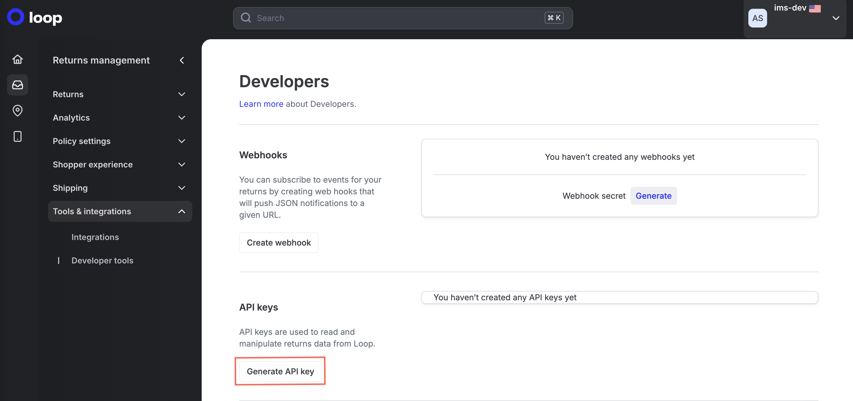 Integration Guide – Loop API